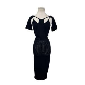 Rehab black cut out bodycon dress size M